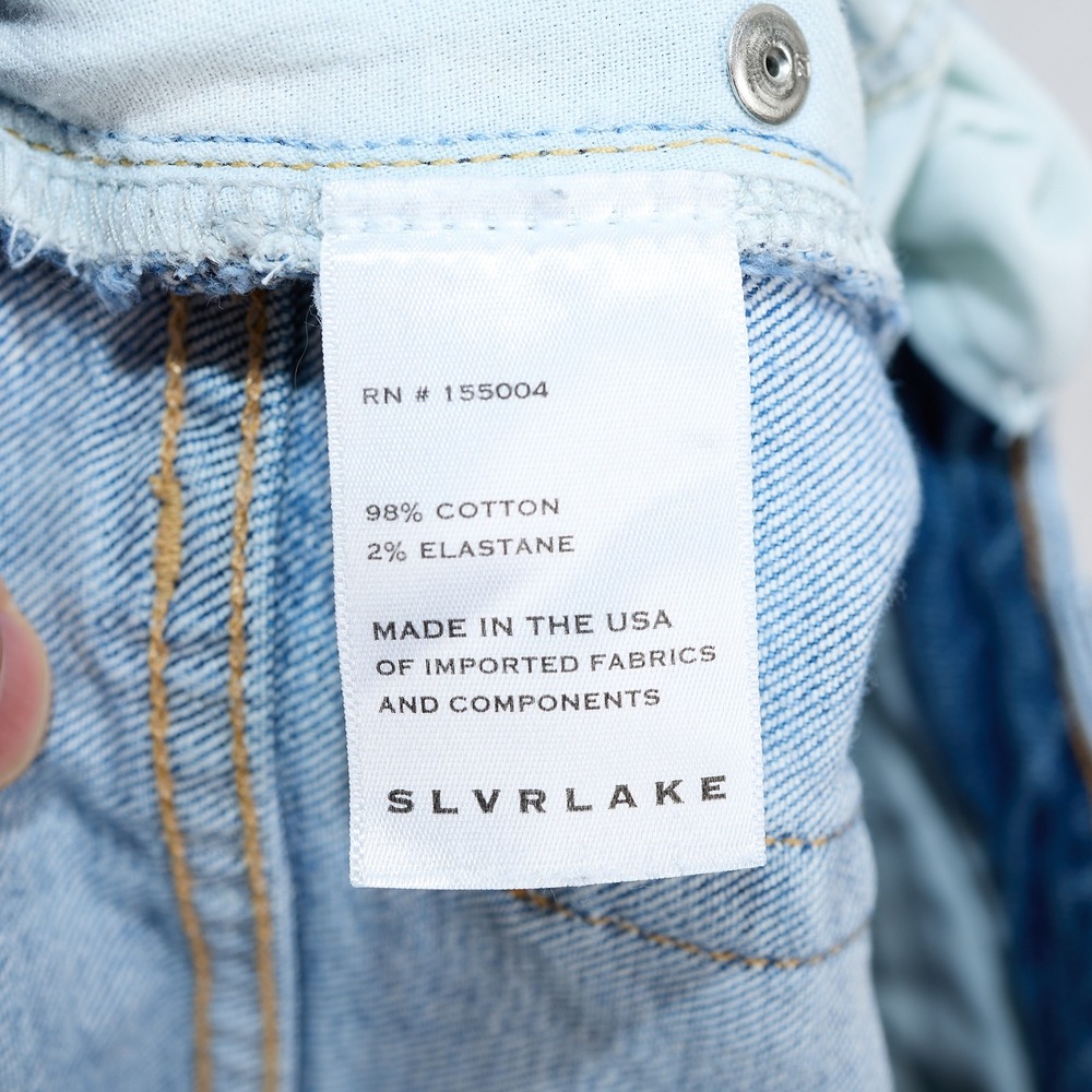 SLVRLAKE Luo Luo Straight Leg Jeans Blue Bird Wash LLOJ701S Size 28 - Picture 11 of 12